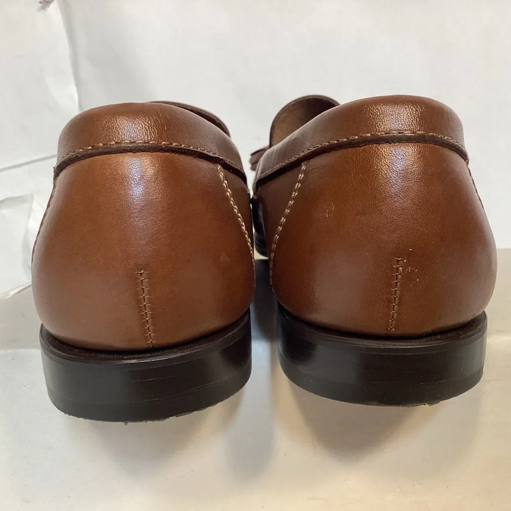 Brown Leather Tassel Loafers By Johnston & Murphy Men’s size 8 1/2